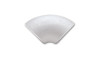 Vibrant 3in Schedule 10 T304 SS tight radius 90 degree elbow, curved pipe fitting, angled top view