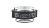 Vibrant 3in HD 2.0 clamp assembly, black anodized band with polished aluminum edges, side view.