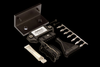 Haltech Dual Channel OEM Igniter kit with mounting bracket, connector, pins, boot and paste, top view