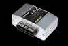 Haltech HPI4 High Power Igniter Quad Channel Module, silver casing, black multi-pin connector, angled view