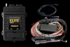 Haltech Elite 2500 ECU with premium wire in harness, CAN cable, and multi pin connectors, front angle view