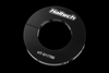 Haltech Driveshaft Split Collar, black ring shown face-on with center bore and logo, HT-011700 label