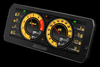Haltech uC-10 digital dash, angled front view showing tachometer, speedo gauges and side data panels
