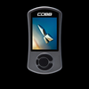 Cobb AccessPORT V3 for Mitsubishi EVO X, front view showing screen with logo and control dial