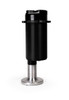 Aeromotive Brushless A1000 in-tank fuel pump, side view showing black motor housing and stainless mounting base