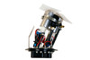 Aeromotive dual 450lph in tank fuel pump assembly, angled view showing wiring, fittings and mounting flange