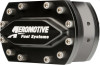 Aeromotive spur gear fuel pump, 3/8in hex, .900 gear, black billet body with mounting bolts, front angle view