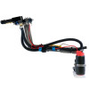 Aeromotive 93-97 Camaro 340 fuel pump and hanger assembly, showing wiring, hoses and inline pump