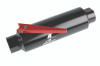 Aeromotive In-Line AN-10 Filter w/Shutoff Valve 100 Micron SS Element - Black Anodize Finish