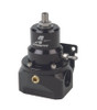 Aeromotive 2 Port Bypass Carb Regulator, black anodized body with adjuster knob and mounting bracket