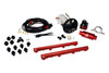 Aeromotive Stealth fuel system kit for 07-12 GT500, showing pump, rails, regulator, filter, fittings