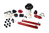 Aeromotive Stealth Fuel System kit for Mustang GT 5.4L, showing A1000 pump, red fuel rails, wiring, and fittings