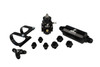 Aeromotive Stealth EFI Dual Rail fuel system kit, showing regulator, filter, mounting bracket, and fittings
