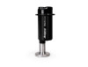 Aeromotive TVS Module 10.0 brushless gear pump, black body on stand, front view showing label