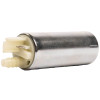 Aeromotive universal diesel in tank fuel pump, angled view showing cylindrical metal body, white electrical connector and inlet fitting.