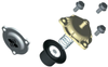 BorgWarner EFR 83mm/91mm CW actuator bracket kit, exploded view with bolts, spring, and diaphragm