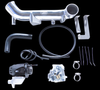 HKS Super SQV4 Black Edition FK8 kit, aluminum pipe, hoses, black valve body, brackets and clamps