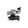 IHI F58VED-S0026B turbocharger, side angle view showing compressor housing, actuator, and mounting flange