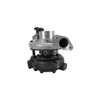IHI F58VED-S0026B turbocharger, side angle view showing actuator, wastegate and exhaust housing outlet.