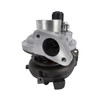 IHI F58VED-S0026B turbocharger, angled front view showing actuator, compressor housing and flange ports.