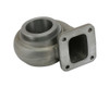 Borg Warner S300SX3 T4 .81 A/R turbine housing, front angle showing T4 exhaust flange and volute outlet