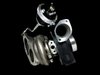 Boost Lab Evo 8/9 billet TD06HR-25G turbo, side view showing wastegate actuator and inlet flange