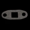 BL T3/T4 oil drain gasket, oval shape with two bolt holes and a square center cutout, flat top view