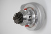Xona Rotor 49-48 X2C turbo cartridge, front view showing compressor wheel and red plastic port caps