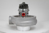 Xona Rotor 78-67 X3C turbo, front view showing compressor wheel, housing, and red center cap fitting