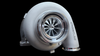 Boost Lab BL9402R billet turbocharger, front view showing compressor wheel and housing outlet