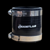 Boost Lab 4 Ply Silicone Coupler 2.5", black straight hose with two steel worm gear clamps