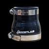 Boost Lab 4 ply silicone transition coupler, 2 to 2.5 inch, black with worm gear clamps