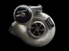 Boost Lab RB450 Turbo Upgrade for RB25DET, angled view showing compressor wheel and wastegate actuator