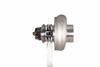 Xona XR 4951S X2C turbo, side view showing compressor wheel, housing and bearing section