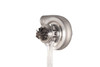 Xona XR 4951S X2C compressor wheel and housing, front angle showing billet blades and shaft