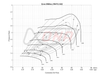 Xona XR 6564S X2C compressor map chart showing pressure ratio vs corrected air flow performance curves