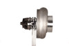 Xona XR 7864S X3C turbo, side view showing compressor wheel, housing and clear coolant lines