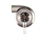 Xona XR 9569S X3C turbocharger, front view showing compressor wheel, housing and curved inlet pipe