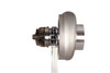 Xona XR 9569S X3C turbo, side view showing compressor wheel, bearing housing, and oil feed line
