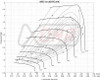 Xona XRE 7169S X4C compressor map chart showing pressure ratio vs corrected air flow