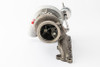 Xona CAN-AM X3 XR4351S X2C Turbocharger, front view showing compressor wheel, wastegate actuator, and exhaust flange