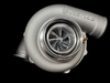 BL6262RC billet turbocharger, front angle view showing compressor wheel, cast housing and fitting