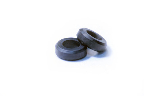 Injector Dynamics 16mm bottom O-ring pair, black rubber seals for old style WRX injector, top view
