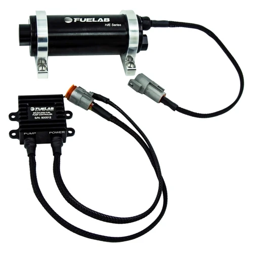 Fuelab High Efficiency EFI Twin Screw Fuel Pump, 625 HP, with brushless controller and wiring harness