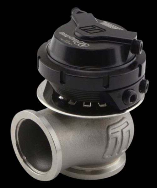Turbosmart WG40 Gen V Comp Gate40 external wastegate, black actuator top, steel flanged body