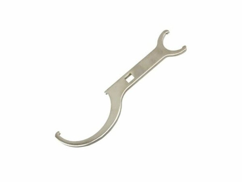 Turbosmart BOV Power Port Collar Tool shown diagonally, dual hook wrench ends with center handle slot