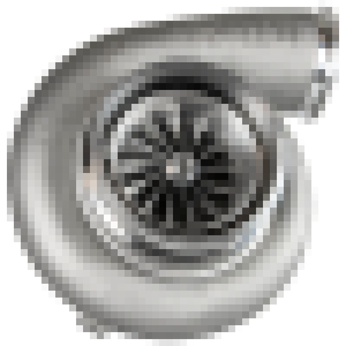 Garrett GTX5544 Super Core Gen II, 102mm CWH turbo, front view showing compressor wheel and housing outlet