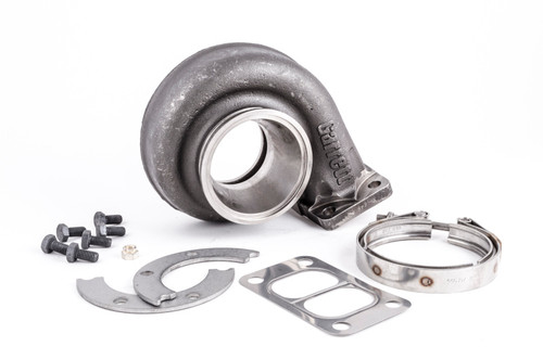 Garrett GT30R turbine housing kit, T3 divided flange, V-band outlet, with clamp, gasket and bolts