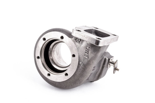 Garrett GT30R turbine housing, 0.82 A/R T3, 5 bolt outlet flange, wastegate port and actuator visible