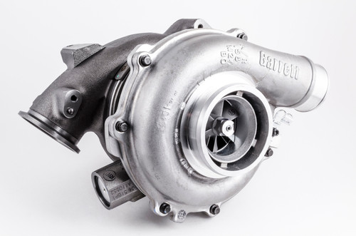 Garrett PowerMax GT3788VA turbo, front angle view showing compressor wheel, cast housing and inlet flange